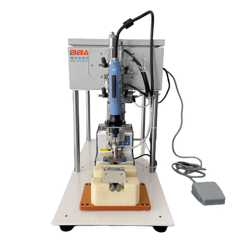 Máquina de chave de fenda semi-automática com alimentador de parafuso automático para montagem por porta de porta Fabricante porcelana