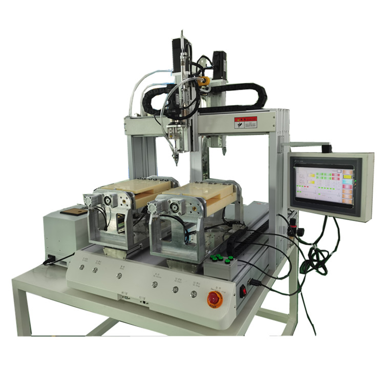 Máquina de chave de fenda automática industrial para mesa com sistema PLC